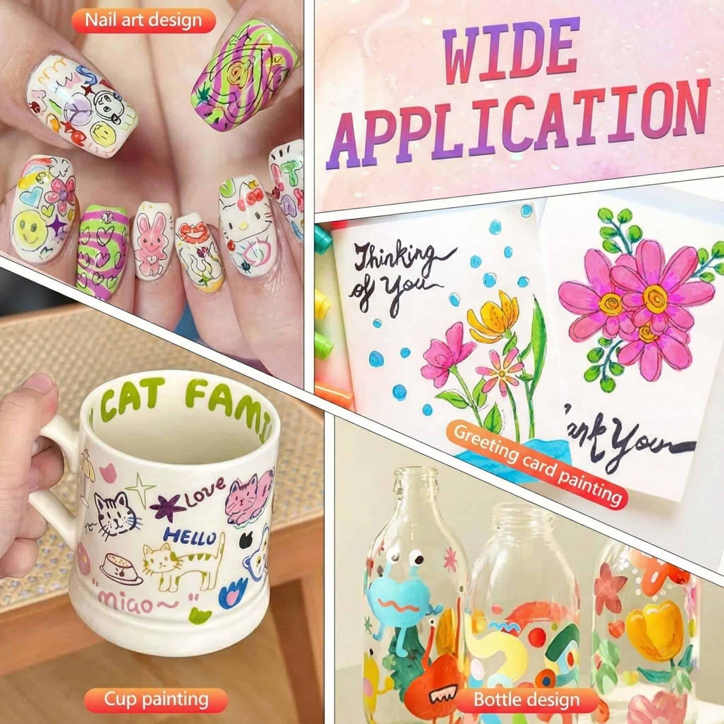 Frameza Nail Art Pens Set 12 Colors - Frameza Creative