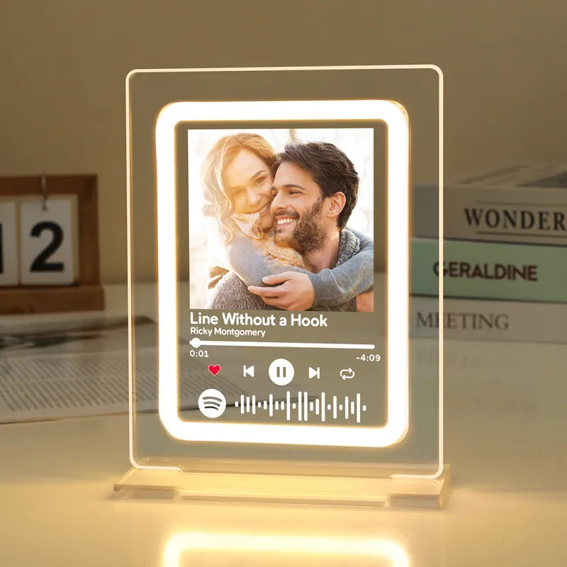 Custom Personalized Musical Nightlight Photo Frame