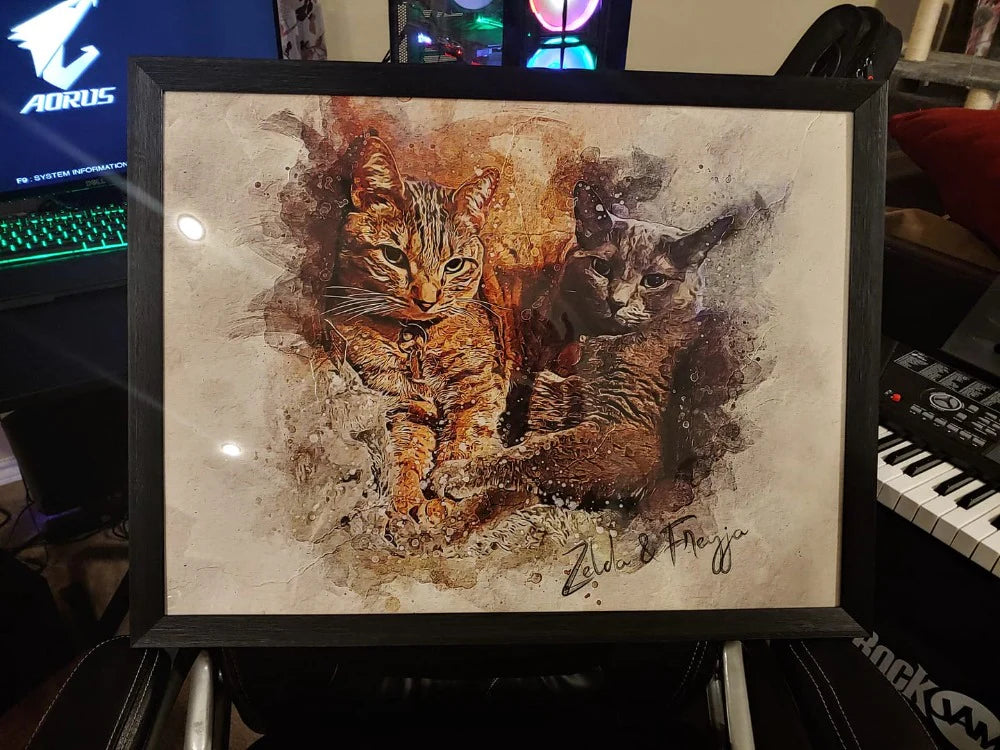 Personalized Cat Photo Frame