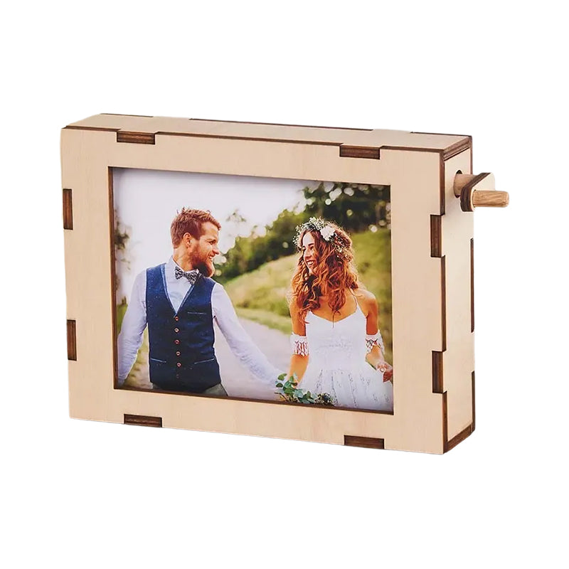 Personalized Flip Page Photo Frame Rolling Photo Frame Gift