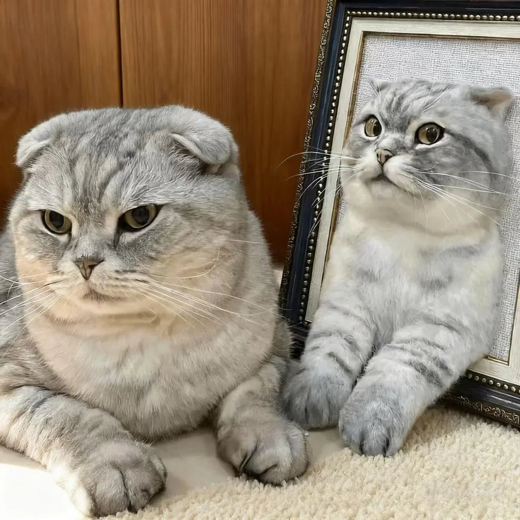 3D pet photo frame with paw prints - Frameza Artworks