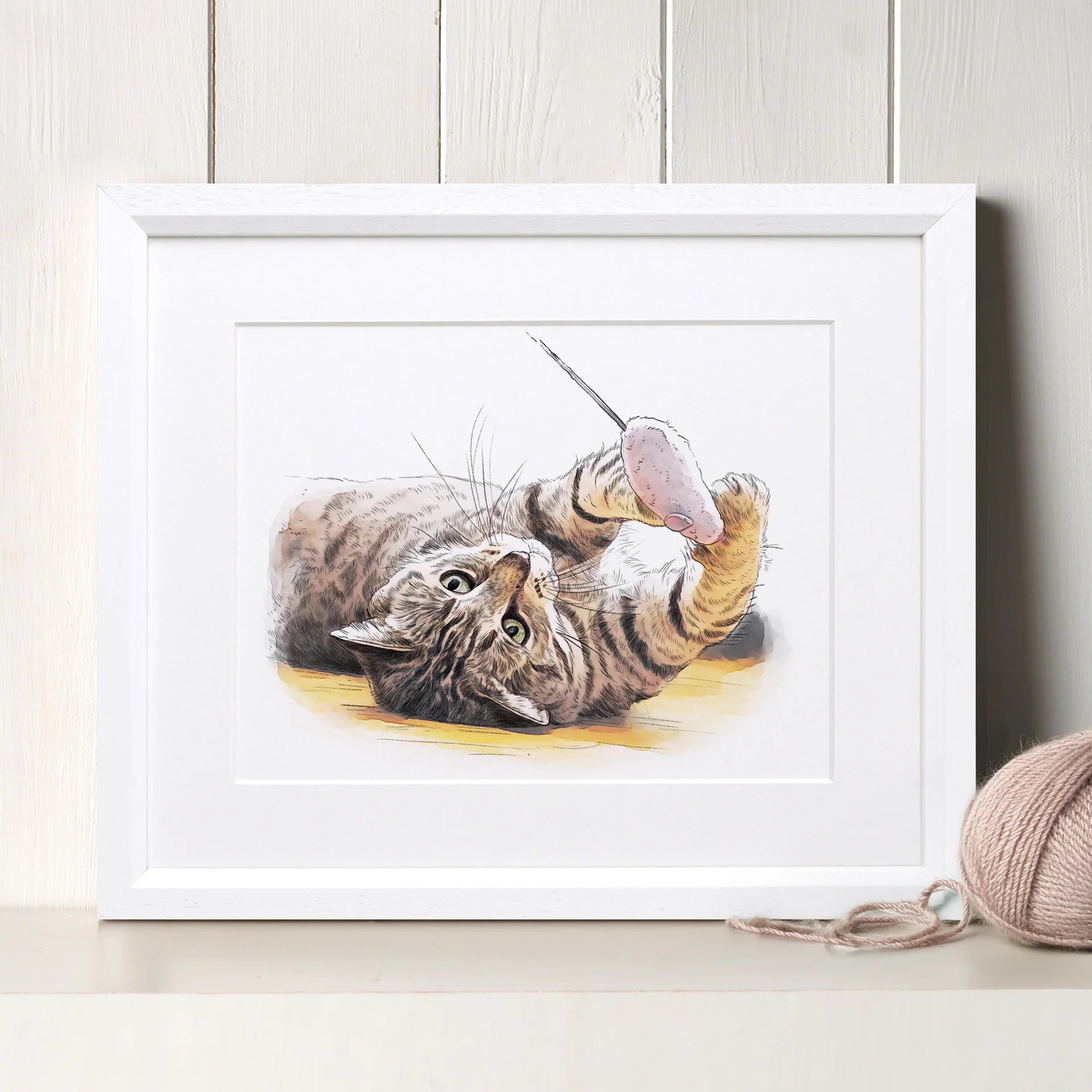 Watercolor Pet Portrait Frame