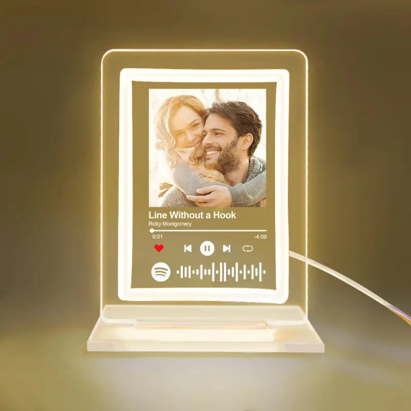 Custom Personalized Musical Nightlight Photo Frame