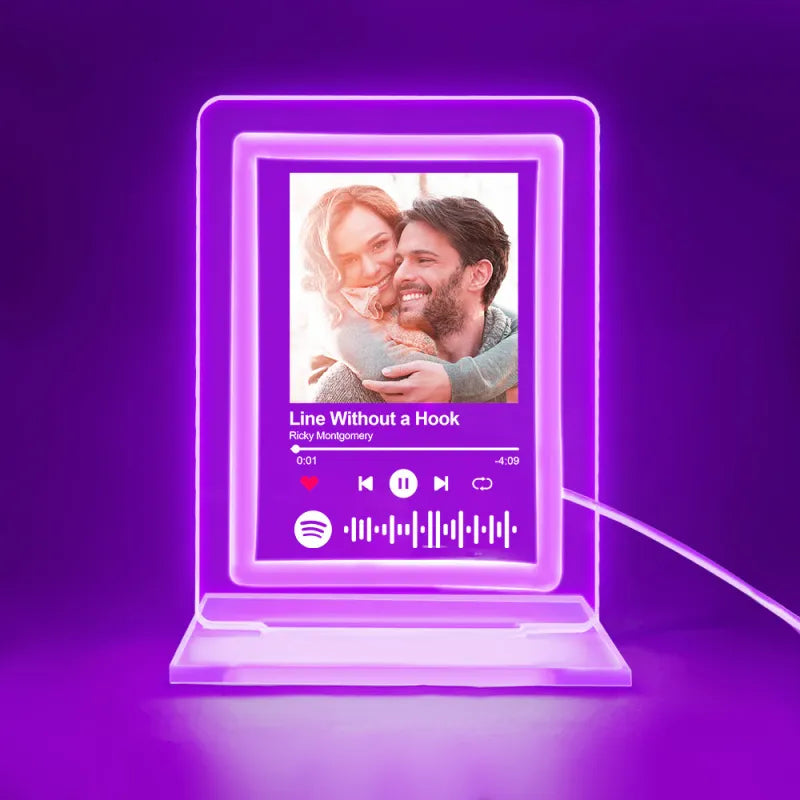 Custom Personalized Musical Nightlight Photo Frame