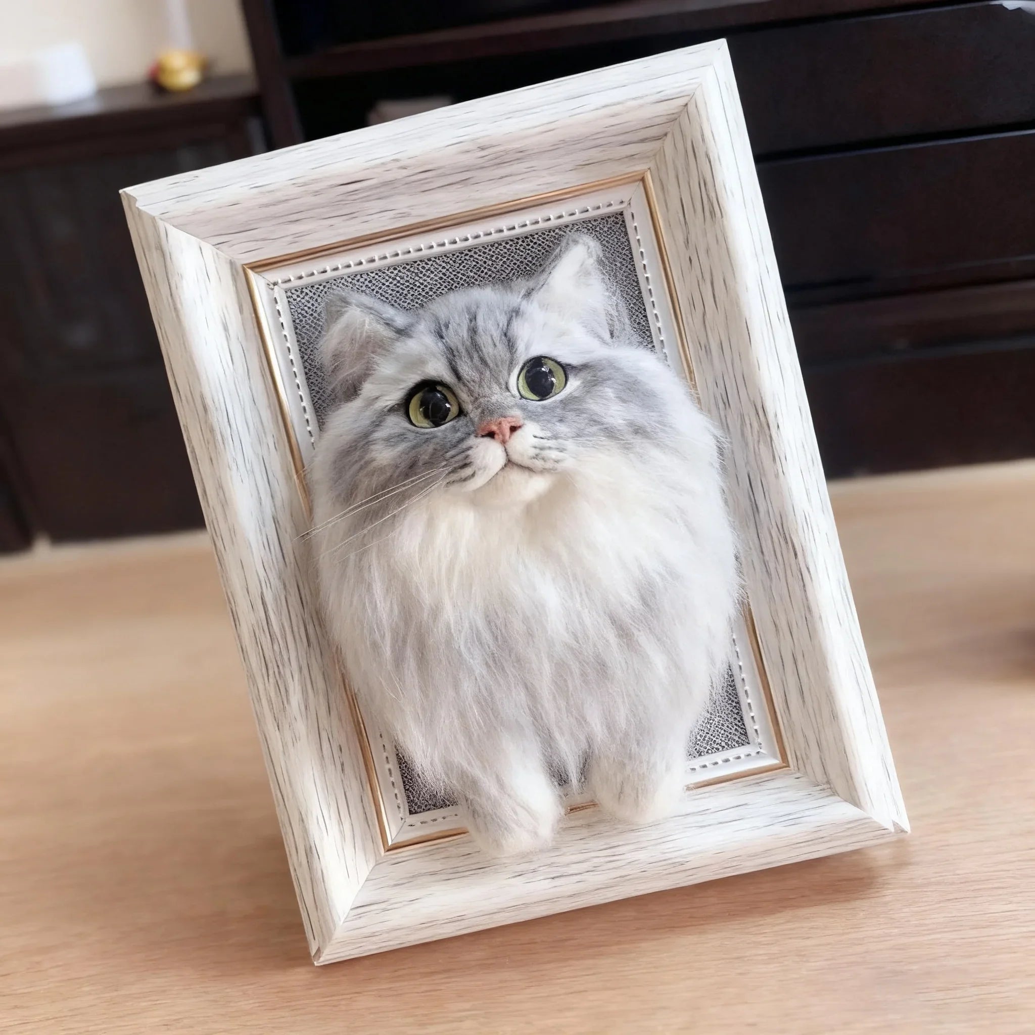 Halloween, Thanksgiving, Christmas 3D Felted Wool Pet Portraits - Frameza Artworks