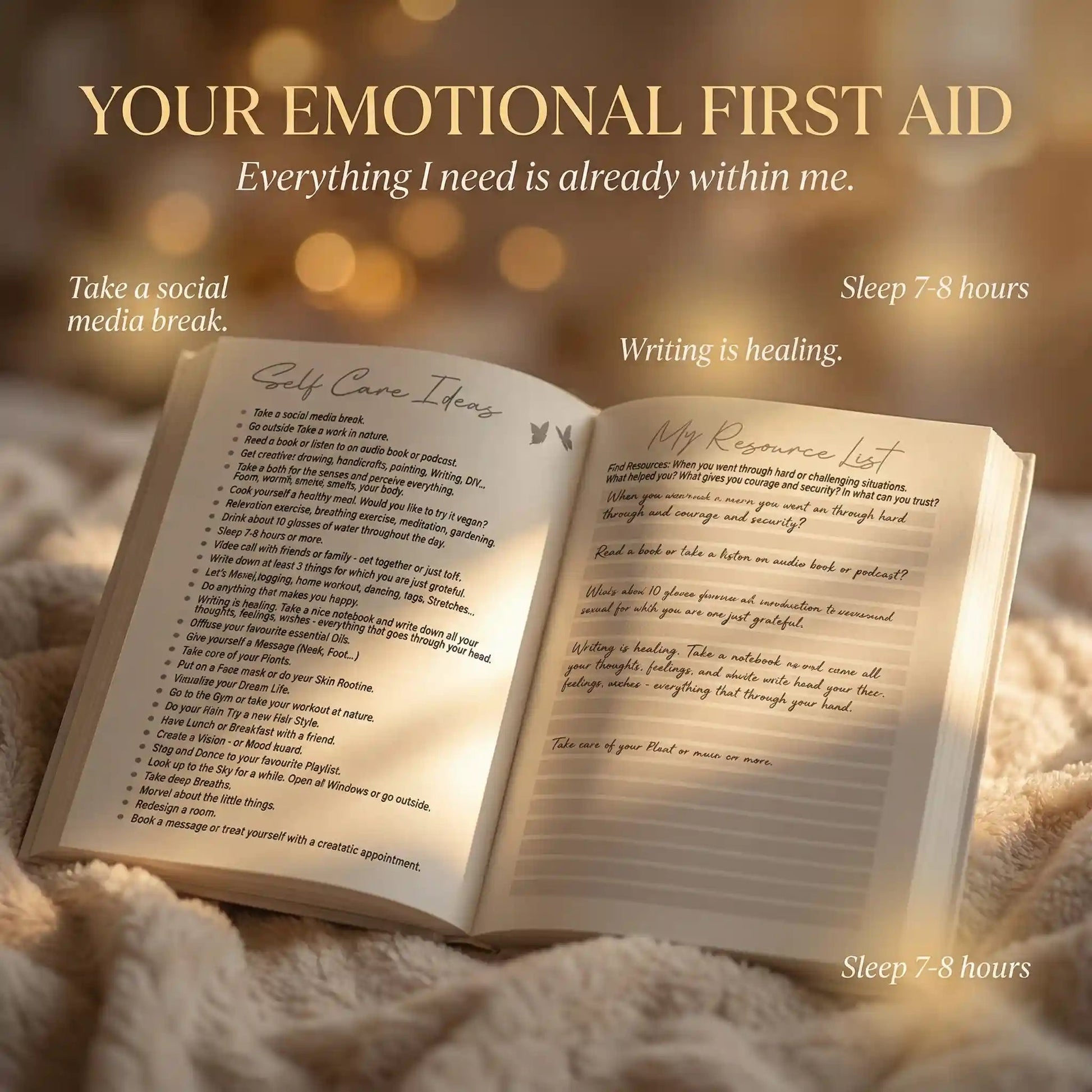 My Daily Self - Care Journal: Life on Purpose - Frameza Art