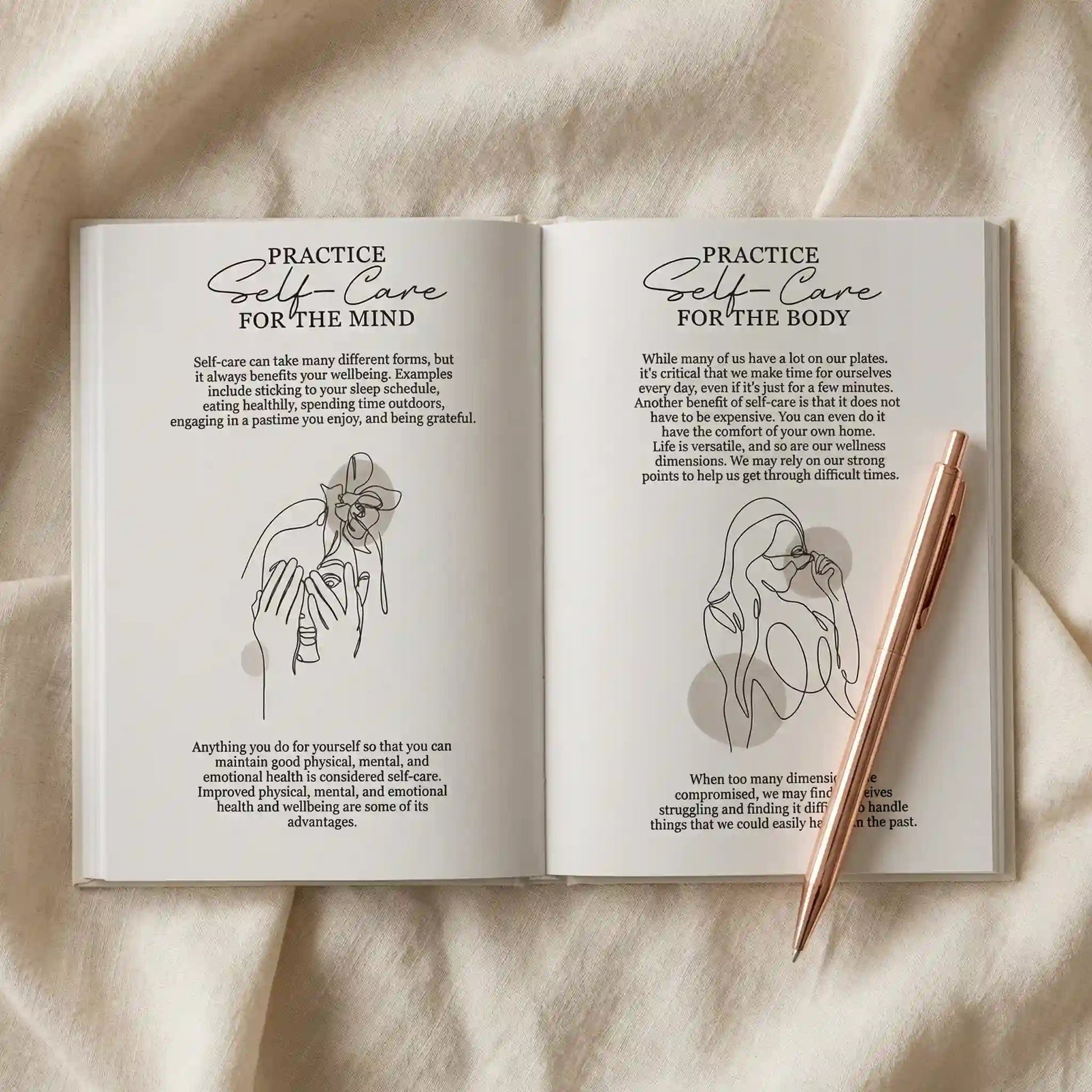 My Daily Self - Care Journal: Life on Purpose - Frameza Art