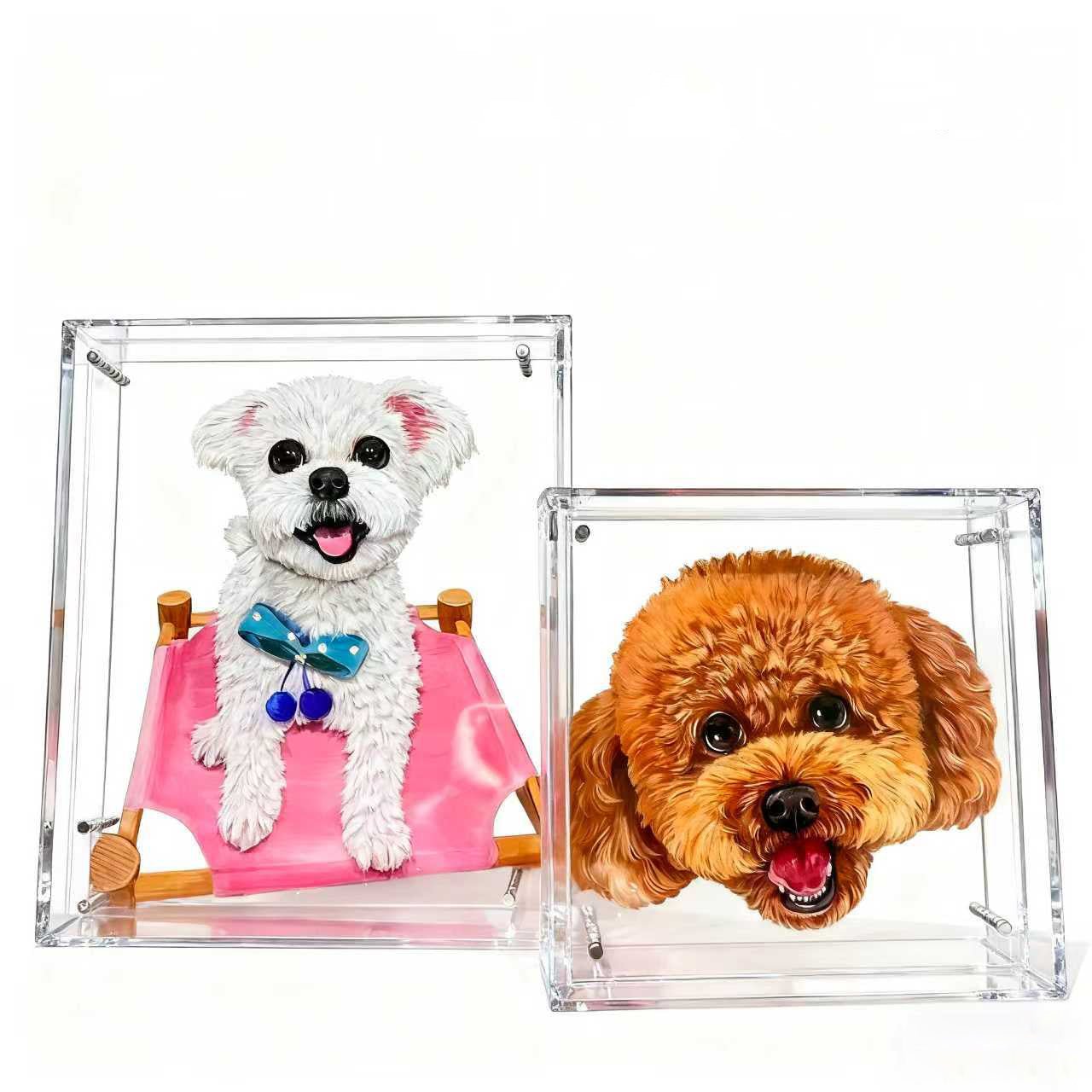 Pet Acrylic Triple Photo Frame - Frameza Artworks