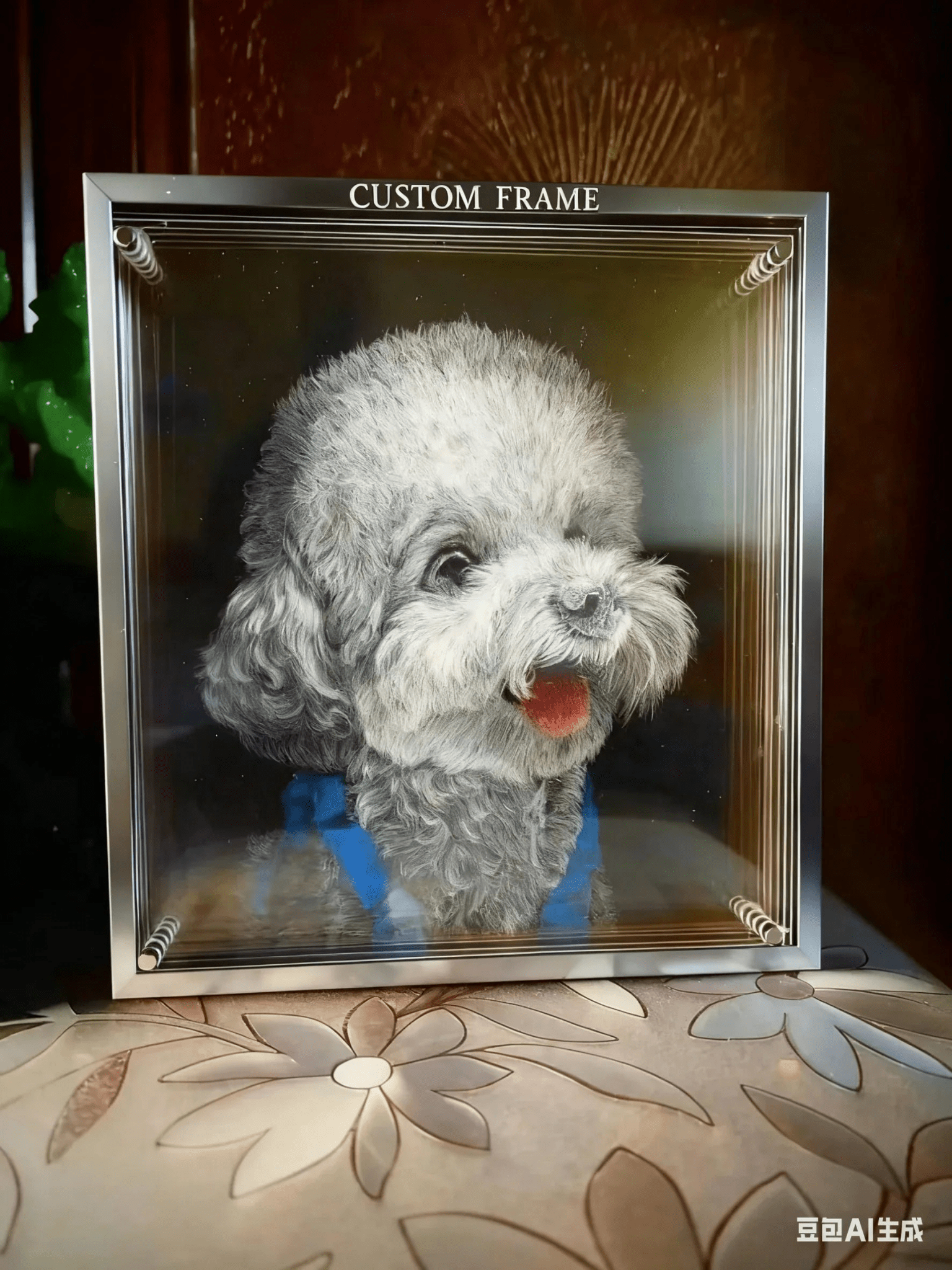 SirMeow Multi - Layer Acrylic Engraved Pet Portrait - Frameza Artworks