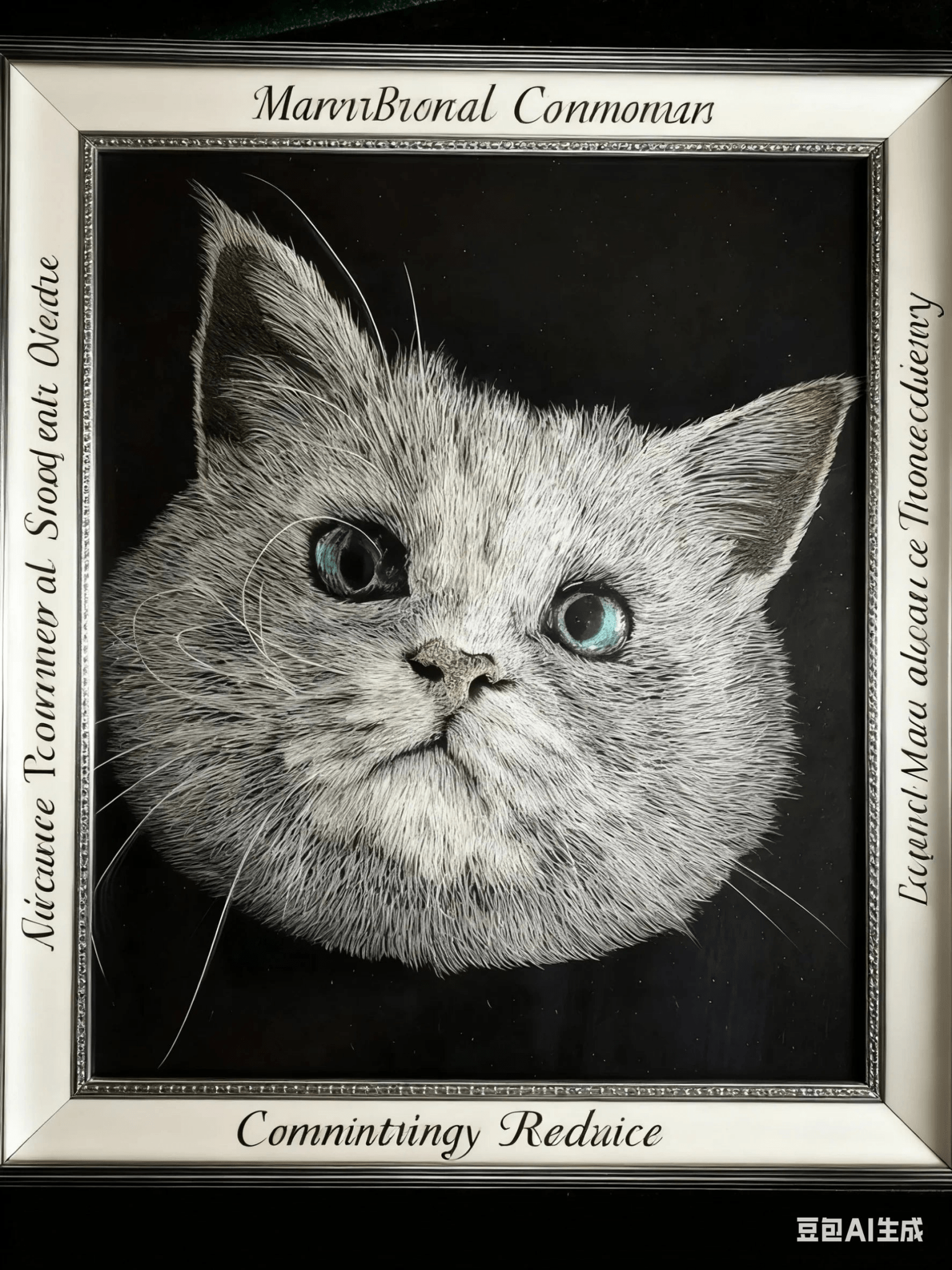 SirMeow Multi - Layer Acrylic Engraved Pet Portrait - Frameza Artworks